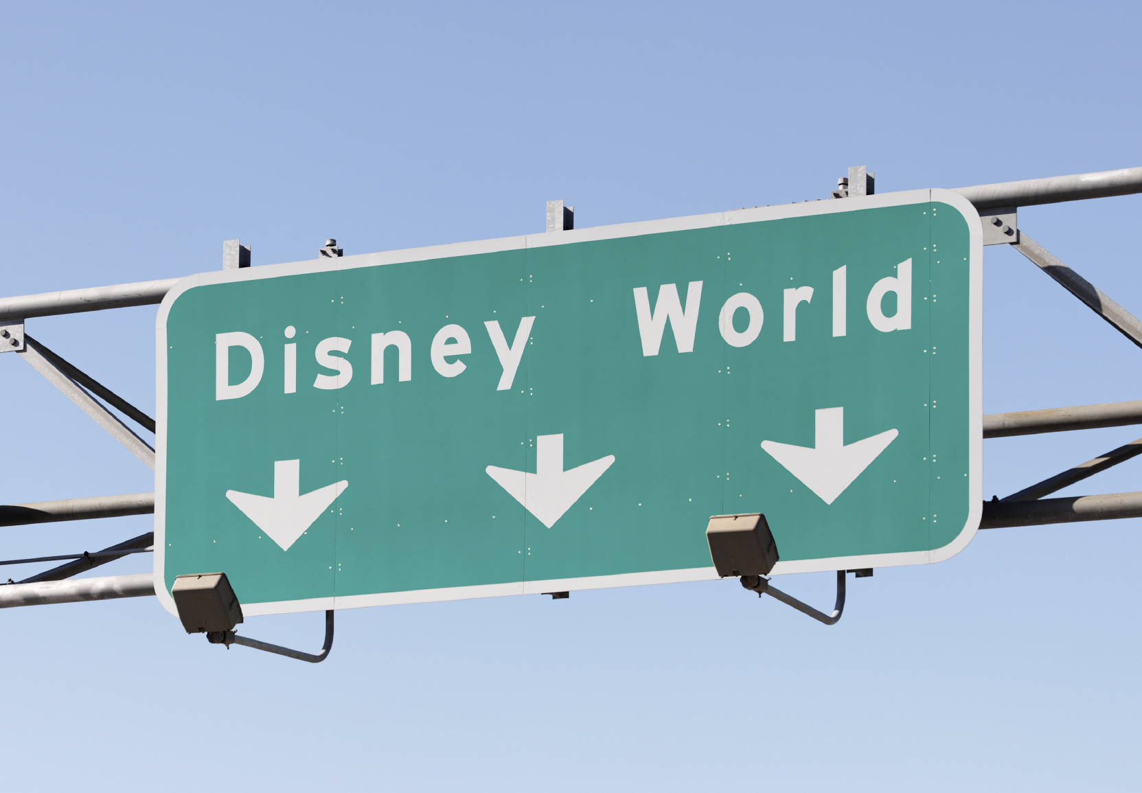 disney world road sign