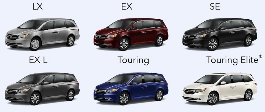 Honda Odyssey Comparison Chart