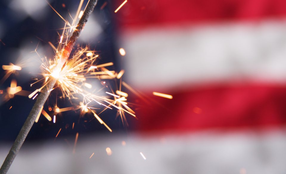 merican Flag to Celebrate the Fourth of July in Tampa, Florida