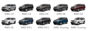 honda pilot trim levels