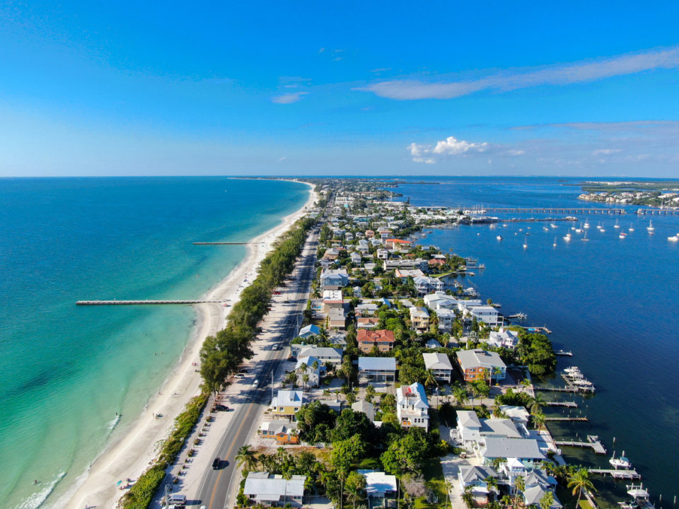 Aerial view of Anna Maria Island town and beaches - Hendrick Honda ...